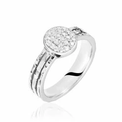 Histoire D'Or Bague Argent Blanc Cayley Oxydes De Zirconium