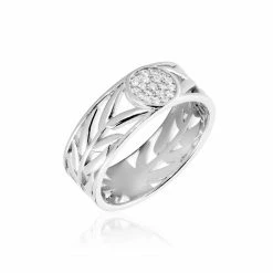 Histoire D'Or Bague Appius Argent Blanc Oxyde De Zirconium