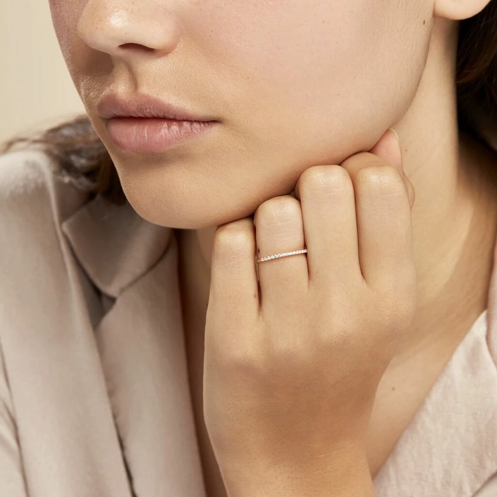 Histoire D'Or Bague Jaquelyn Argent Rose Oxyde De Zirconium 7 Histoire D'Or Bague Jaquelyn Argent Rose Oxyde De Zirconium – Image 7