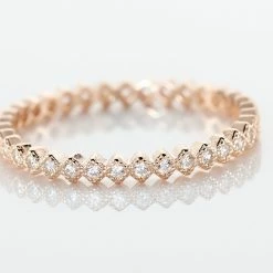 Histoire D'Or Bague Jannike Argent Rose Oxyde De Zirconium -Colliers Fantaisie Soldes FADFRZW375 view3