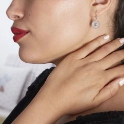 Histoire D'Or Boucles D'oreilles Pendantes Nyoko Argent Blanc Labradorite -Colliers Fantaisie Soldes FAOFBAG001 model0