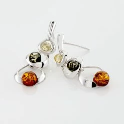 Histoire D'Or Boucles D'oreilles Pendantes Agneta Argent Blanc Ambre -Colliers Fantaisie Soldes FAOFBID170 view2