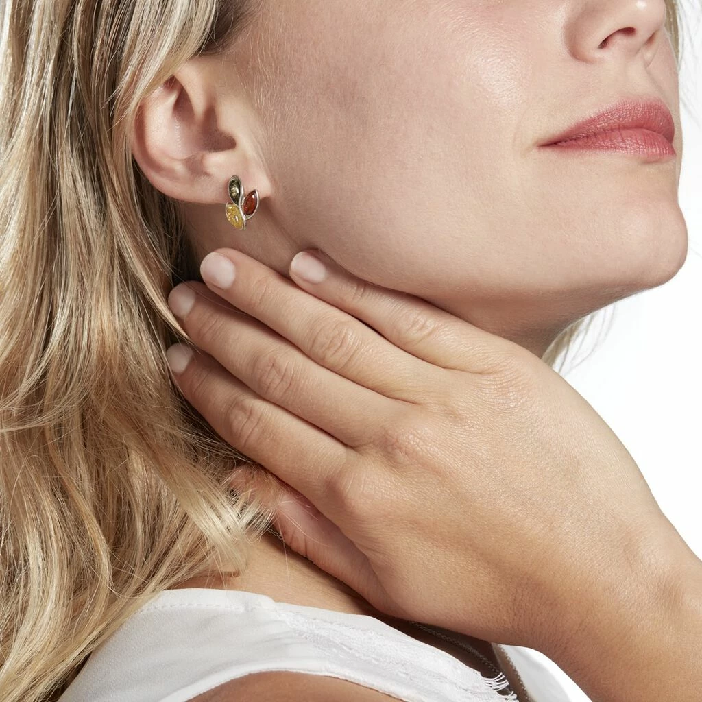 Histoire D'Or Boucles D'oreilles Puces Argent Blanc Claudetteae Ambres 4 Histoire D'Or Boucles D'oreilles Puces Argent Blanc Claudetteae Ambres – Image 4