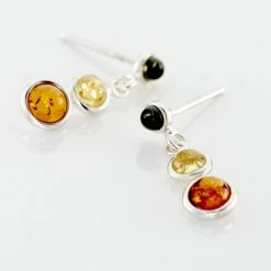 Histoire D'Or Boucles D'oreilles Argent Blanc Rosalie Ambres 6 Histoire D'Or Boucles D'oreilles Argent Blanc Rosalie Ambres -Colliers Fantaisie Soldes FAOFBID177 view2