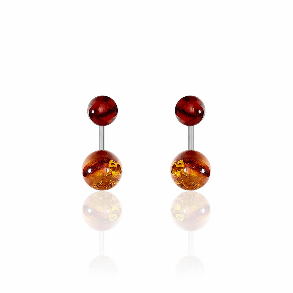 Histoire D'Or Bijoux D'oreilles Belma Argent Blanc Ambre 1 Histoire D'Or Bijoux D'oreilles Belma Argent Blanc Ambre