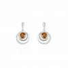 Histoire D'Or Boucles D'oreilles Argent Blanc Alanna Ambres