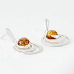 Histoire D'Or Boucles D'oreilles Argent Blanc Alanna Ambres 6 Histoire D'Or Boucles D'oreilles Argent Blanc Alanna Ambres -Colliers Fantaisie Soldes FAOFBIM174 view2