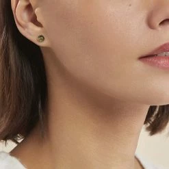 Histoire D'Or Boucles D'oreilles Puces Argent Blanc Acacia Ambre -Colliers Fantaisie Soldes FAOFBIV108 model0