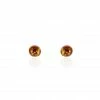 Histoire D'Or Boucles D'oreilles Puces Brunhild Argent Blanc Ambre