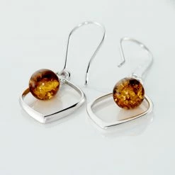 Histoire D'Or Boucles D'oreilles Pendantes Iva Argent Blanc Ambre 6 Histoire D'Or Boucles D'oreilles Pendantes Iva Argent Blanc Ambre -Colliers Fantaisie Soldes FAOFBIY168 view2
