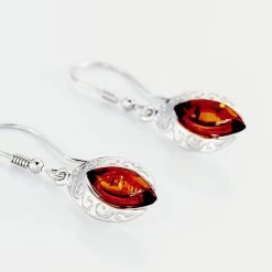 Histoire D'Or Boucles D'oreilles Argent Blanc Enya Ambre -Colliers Fantaisie Soldes FAOFBIY194 view2