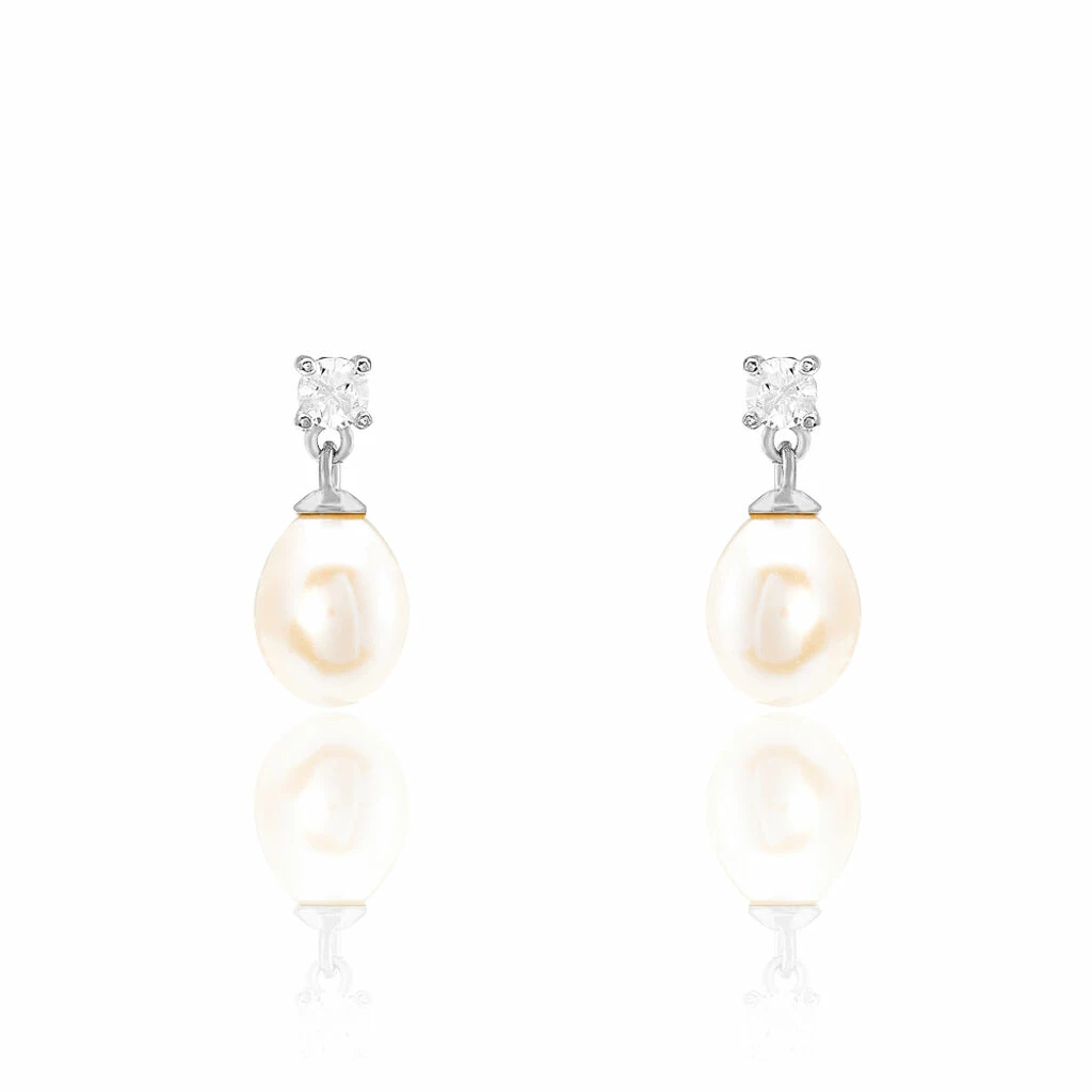 Histoire D'Or Boucles D'oreilles Pendantes Dolores Argent Perle De Culture Et Oxyde 1 Histoire D'Or Boucles D'oreilles Pendantes Dolores Argent Perle De Culture Et Oxyde