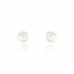 Histoire D'Or Boucles D'oreilles Puces Pascaloun Argent Perle De Culture