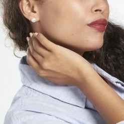 Histoire D'Or Boucles D'oreilles Puces Pascaloun Argent Perle De Culture -Colliers Fantaisie Soldes FAOFBU2289 model0