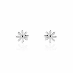 Histoire D'Or Boucles D'oreilles Puces Yuala Argent Blanc