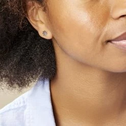 Histoire D'Or Boucles D'oreilles Puces Yuala Argent Blanc -Colliers Fantaisie Soldes FAOFBW001F model0