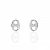 Histoire D'Or Boucles D'oreilles Puces Sherry Argent Blanc