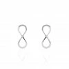 Histoire D'Or Boucles D'oreilles Pendantes Filomene Argent Blanc
