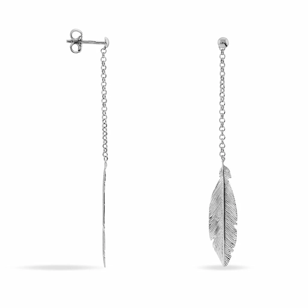 Histoire D'Or Boucles D'oreilles Pendantes Euriell Argent Blanc 2 Histoire D'Or Boucles D'oreilles Pendantes Euriell Argent Blanc – Image 2