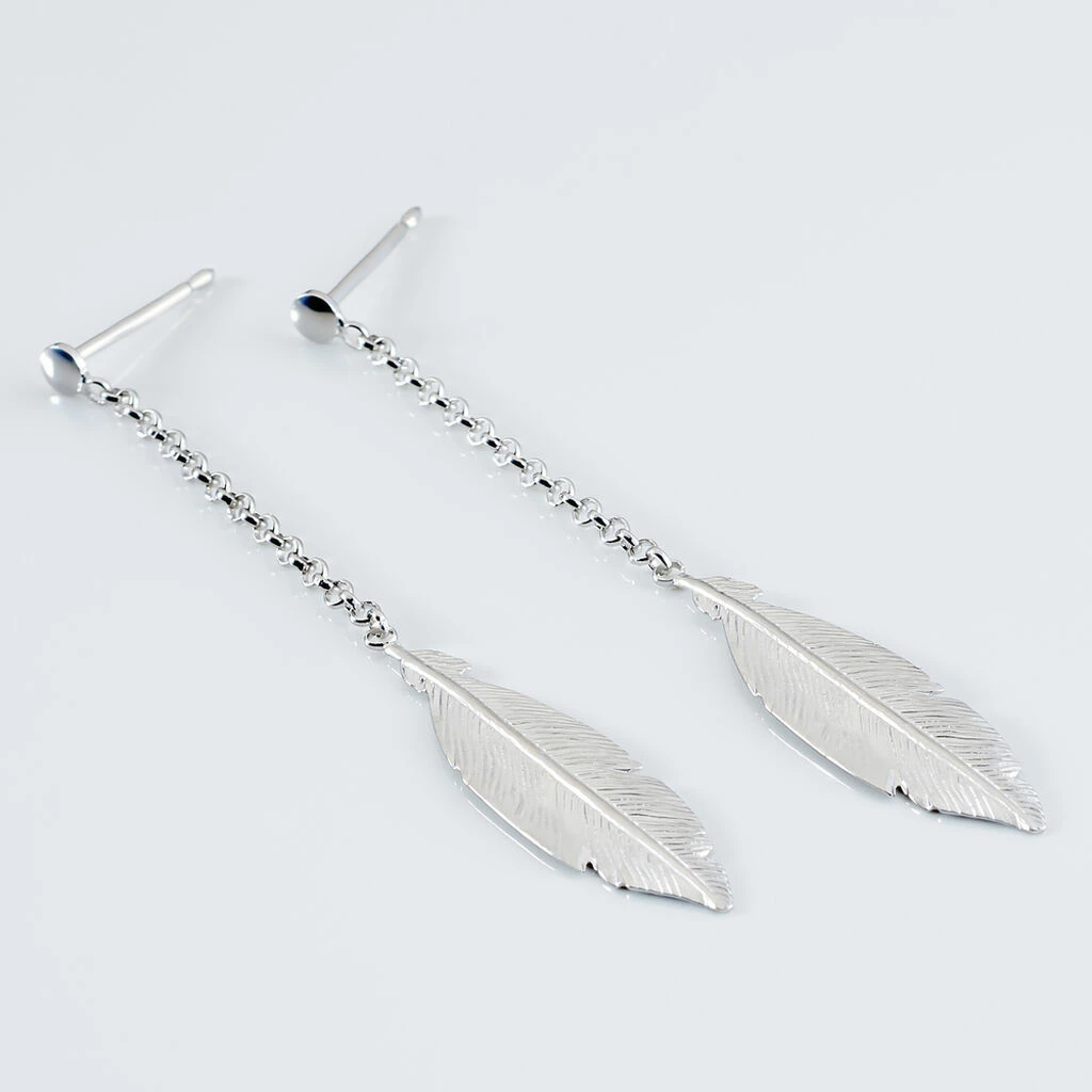 Histoire D'Or Boucles D'oreilles Pendantes Euriell Argent Blanc 3 Histoire D'Or Boucles D'oreilles Pendantes Euriell Argent Blanc – Image 3