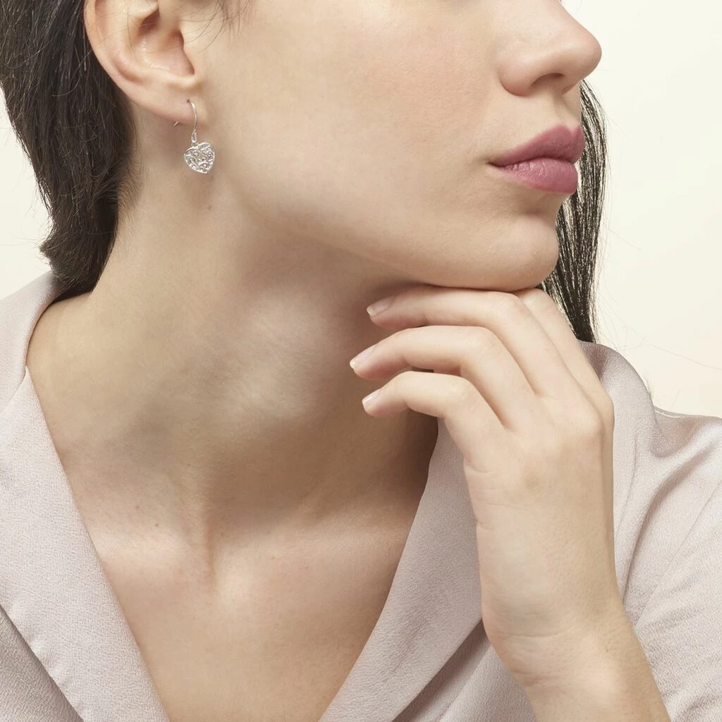 Histoire D'Or Boucles D'oreilles Pendantes Aelaig Argent Blanc 3 Histoire D'Or Boucles D'oreilles Pendantes Aelaig Argent Blanc – Image 3