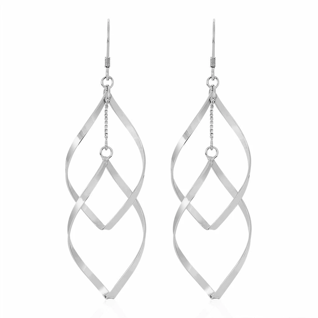 Histoire D'Or Boucles D'oreilles Pendantes Lisi Argent Blanc 1 Histoire D'Or Boucles D'oreilles Pendantes Lisi Argent Blanc