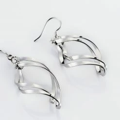 Histoire D'Or Boucles D'oreilles Pendantes Lisi Argent Blanc 6 Histoire D'Or Boucles D'oreilles Pendantes Lisi Argent Blanc -Colliers Fantaisie Soldes FAOFBW00BF view2