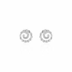 Histoire D'Or Boucles D'oreilles Puces Selima Argent Blanc