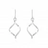 Histoire D'Or Boucles D'oreilles Pendantes Louison Argent Blanc