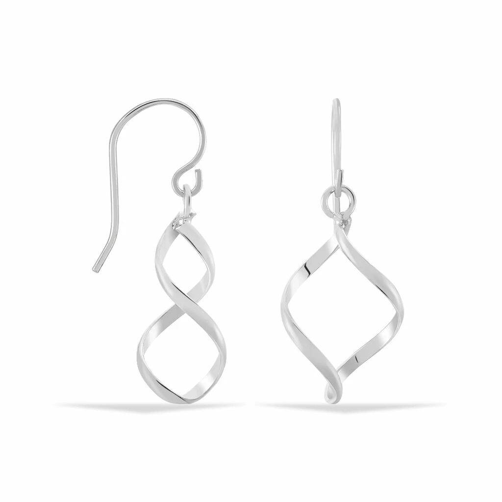 Histoire D'Or Boucles D'oreilles Pendantes Louison Argent Blanc 2 Histoire D'Or Boucles D'oreilles Pendantes Louison Argent Blanc – Image 2