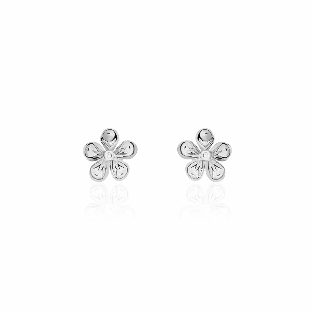 Histoire D'Or Boucles D'oreilles Puces Locmae Argent Blanc 1 Histoire D'Or Boucles D'oreilles Puces Locmae Argent Blanc