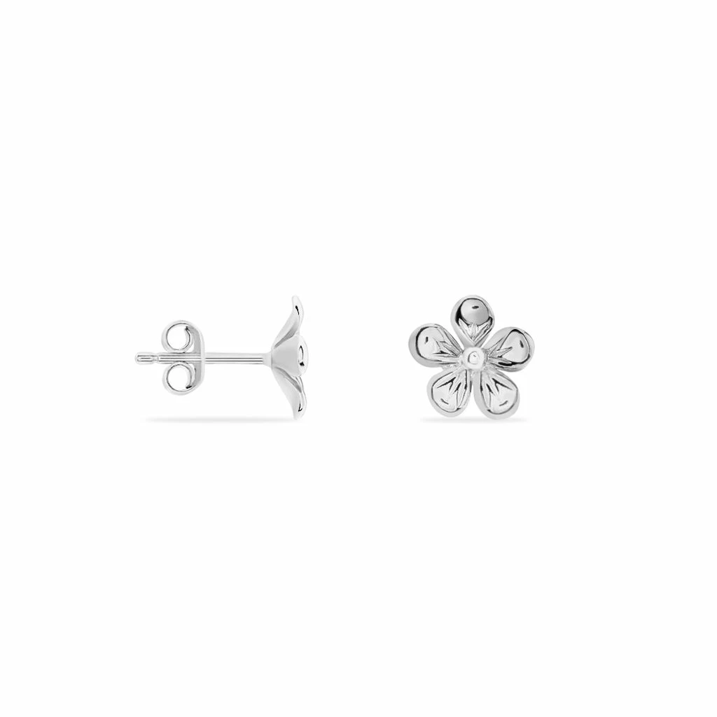 Histoire D'Or Boucles D'oreilles Puces Locmae Argent Blanc 2 Histoire D'Or Boucles D'oreilles Puces Locmae Argent Blanc – Image 2
