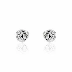 Histoire D'Or Boucles D'oreilles Puces Iloa Argent Blanc
