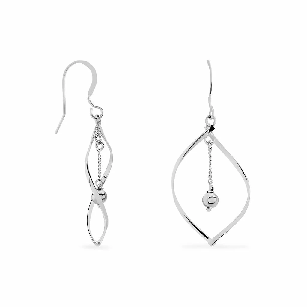 Histoire D'Or Boucles D'oreilles Pendantes Melaine Argent Blanc 2 Histoire D'Or Boucles D'oreilles Pendantes Melaine Argent Blanc – Image 2