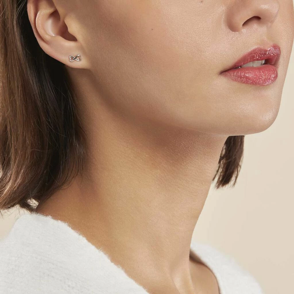 Histoire D'Or Boucles D'oreilles Puces Cony Argent Blanc 3 Histoire D'Or Boucles D'oreilles Puces Cony Argent Blanc – Image 3