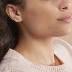 Histoire D'Or Boucles D'oreilles Puces Birati Argent Blanc -Colliers Fantaisie Soldes FAOFBW00OZ model0