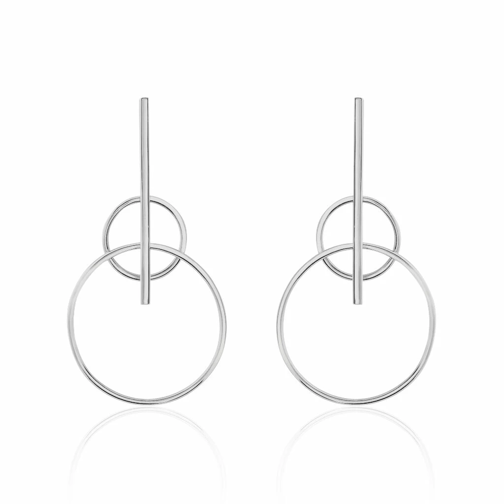Histoire D'Or Boucles D'oreilles Pendantes Enissa Argent Blanc 1 Histoire D'Or Boucles D'oreilles Pendantes Enissa Argent Blanc