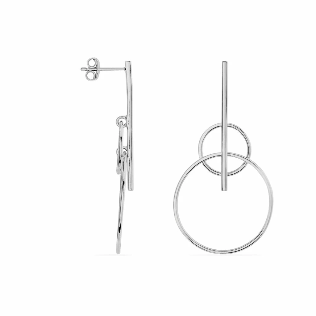 Histoire D'Or Boucles D'oreilles Pendantes Enissa Argent Blanc 2 Histoire D'Or Boucles D'oreilles Pendantes Enissa Argent Blanc – Image 2