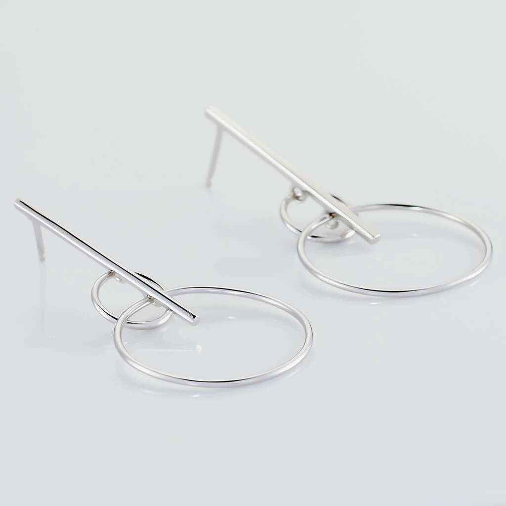 Histoire D'Or Boucles D'oreilles Pendantes Enissa Argent Blanc 3 Histoire D'Or Boucles D'oreilles Pendantes Enissa Argent Blanc – Image 3