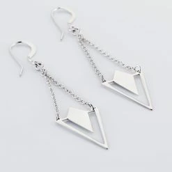 Histoire D'Or Boucles D'oreilles Pendantes Tylee Argent Blanc -Colliers Fantaisie Soldes FAOFBW00Q7 view2