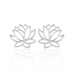 Histoire D'Or Boucles D'oreilles Puces Rosita Argent Blanc