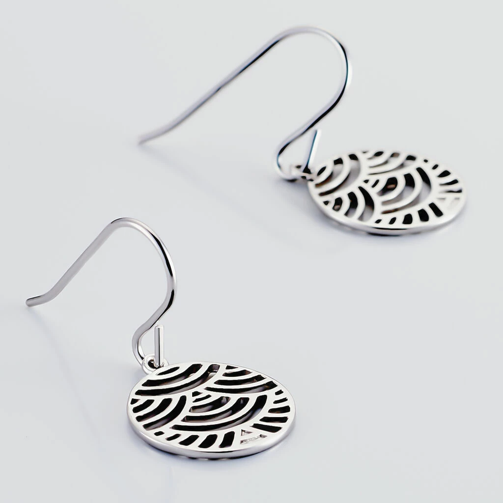 Histoire D'Or Boucles D'oreilles Pendantes Naelia Argent Blanc 3 Histoire D'Or Boucles D'oreilles Pendantes Naelia Argent Blanc – Image 3