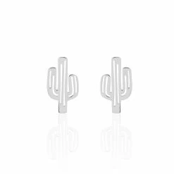 Histoire D'Or Boucles D'oreilles Puces Chiquita Argent Blanc