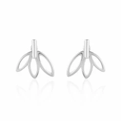 Histoire D'Or Bijoux D'oreilles Anjali Argent Blanc