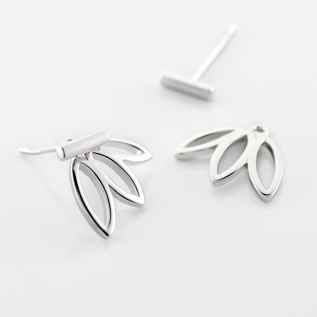 Histoire D'Or Bijoux D'oreilles Anjali Argent Blanc 3 Histoire D'Or Bijoux D'oreilles Anjali Argent Blanc – Image 3