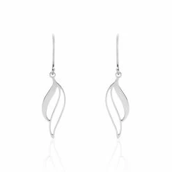 Histoire D'Or Boucles D'oreilles Pendantes Argent Blanc Prudent