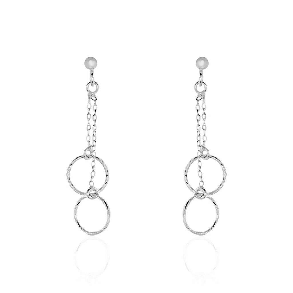 Histoire D'Or Boucles D'oreilles Pendantes Noemia Argent Blanc 1 Histoire D'Or Boucles D'oreilles Pendantes Noemia Argent Blanc