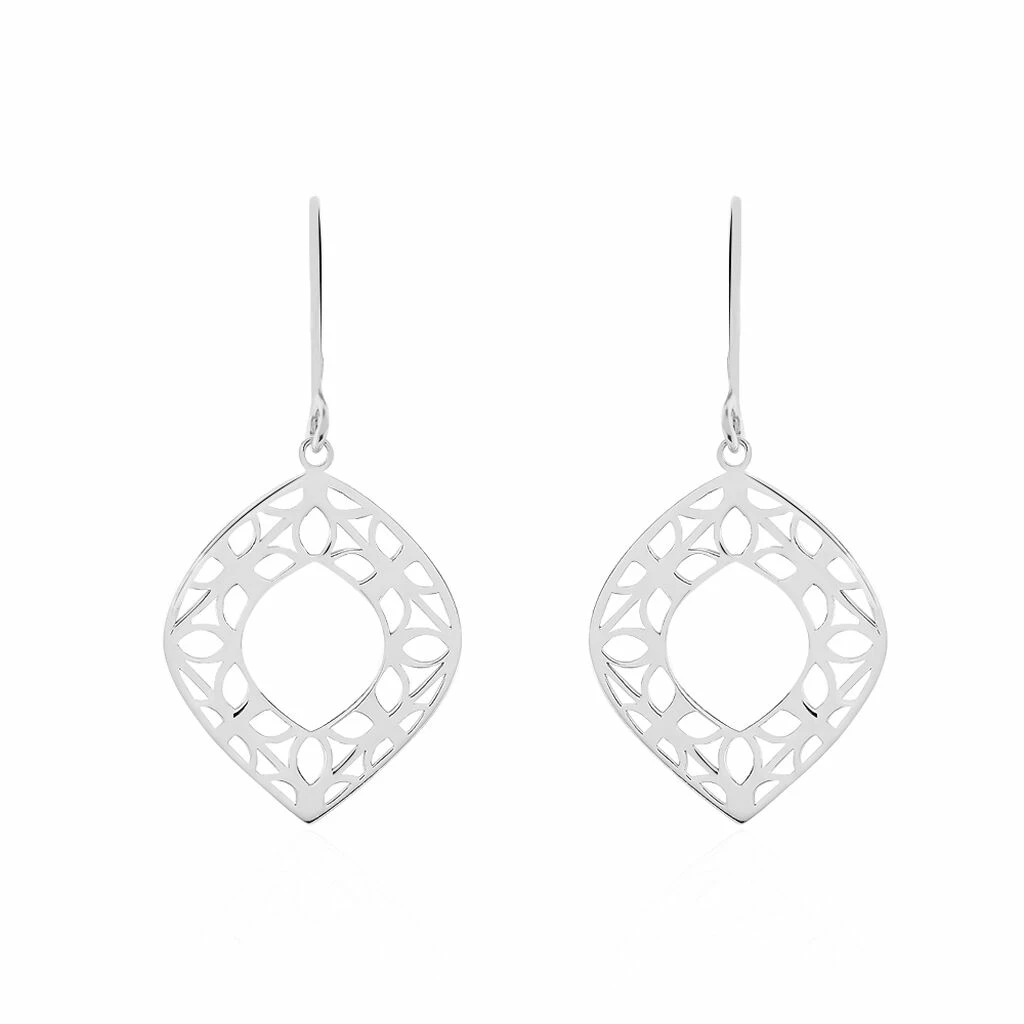 Histoire D'Or Boucles D'oreilles Pendantes Maurizia Argent Blanc 1 Histoire D'Or Boucles D'oreilles Pendantes Maurizia Argent Blanc
