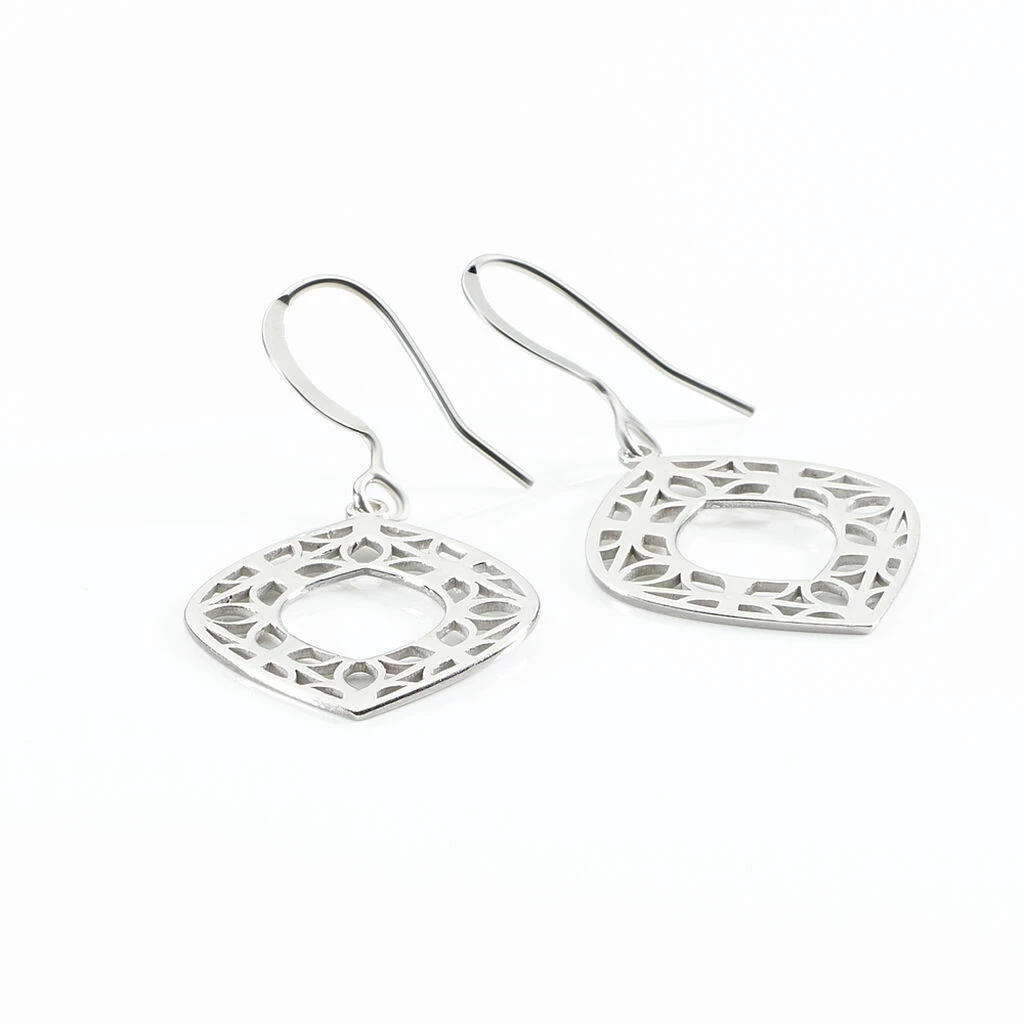 Histoire D'Or Boucles D'oreilles Pendantes Maurizia Argent Blanc 3 Histoire D'Or Boucles D'oreilles Pendantes Maurizia Argent Blanc – Image 3