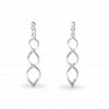 Histoire D'Or Boucles D'oreilles Pendantes Jolanda Argent Blanc